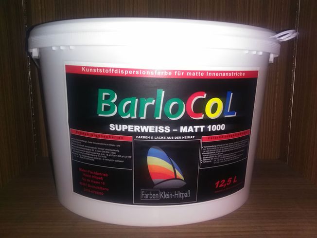 BarloCol Superweiss Matt Pro 1000 / 12,5 l